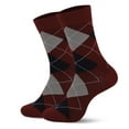 thumbnail image 5 of SwiftWear 5 Pairs Cotton Crew Socks for Men & Women, Moisture-Wicking & Breathable Everyday Socks, Classic Argyle Pattern, Multi-Color Comfort, 5 of 7