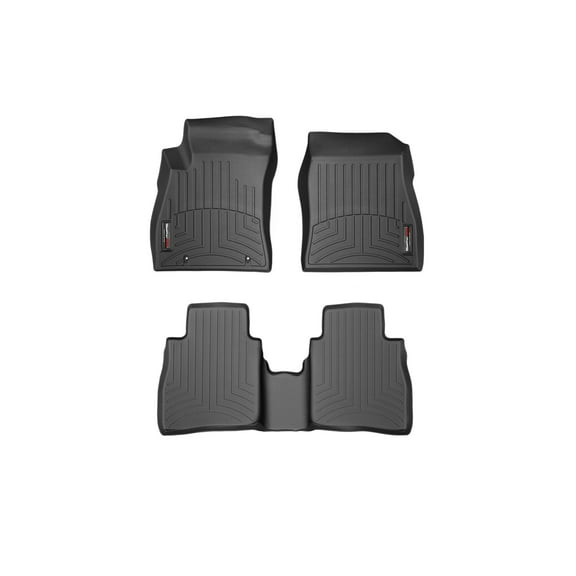 WeatherTech Custom Fit FloorLiners compatible with 2013-2013 Nissan Sentra - 1st & 2nd Row, Black