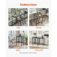 thumbnail image 3 of KFFKFF Bar Table with Durable Metal Frame, High Top Design for Small Kitchen or Dining Area, Suitable for Coffee or Cocktail Counter, Simple Assembly, 24x24x36 inches, Ideal for Living Room or Party, 3 of 9