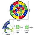thumbnail image 3 of Playoza 29" Large Dart Board for Kids, Kids Dart Board with 20 Sticky Balls, Boys Toys, Indoor/ Sport Outdoor Fun Party Play Game Toys, Birthday Gifts for 3 4 5 6 7 8 9 10 11 12 Year Old Boys Girls, 3 of 7