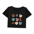 thumbnail image 3 of Camiseta corta de cuello redondo simple para mujer para vacaciones, viajes, regalo para damas SG, 3 of 7