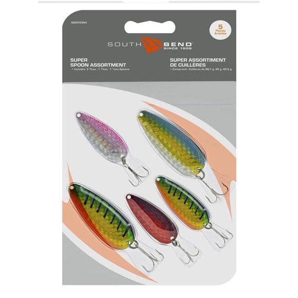 South Bend SBSPOON4 Prism Spoon Assortment 5 Pack