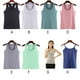 thumbnail image 3 of Qarigey Chaleco de algodón para mujer, ropa recortada de moda de punto, camiseta transpirable fresca, camisas de fondo exterior de primavera, Prendas para la parte del cuerpo Rosado METRO Qarigey AP010463-20B, 3 of 6