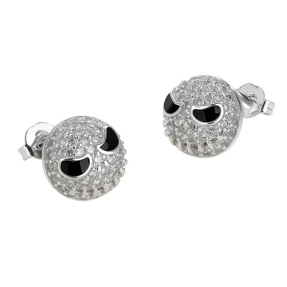 Sterling Silver night before Christmas Earrings with crystals from Swarovski