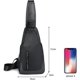 thumbnail image 3 of Bolso de Pecho para Hombre, Bolso de Hombro Impermeable para Ocio, Bolso de Pecho con Puerto de Carga USB, Mochila de Viaje para Senderismo, Ciclismo, Viajes, Camping, 3 of 5