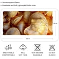 thumbnail image 2 of Shell Elegant Chiffon Yarn Hair Scarf | Breathable Silk Scarf for Women | Translucent Headscarf Wrap for Hair Styling - 180*73, 2 of 6