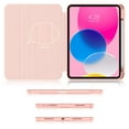 thumbnail image 6 of Soke Rotating Case for iPad 10th Generation 10.9-Inch 2022 with Pencil Holder - 360 Degree Rotate Stand Protective Case with Clear Back & Smart Sleep/Wake Cover - Rose Gold, 6 of 8