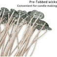 thumbnail image 5 of MILIVIXAY CD Series Candle Wicks for Soy Candles,100pcs CD 12 6" Pretabbed Wicks,Cotton & Paper Wicks for Candle Making., 5 of 8
