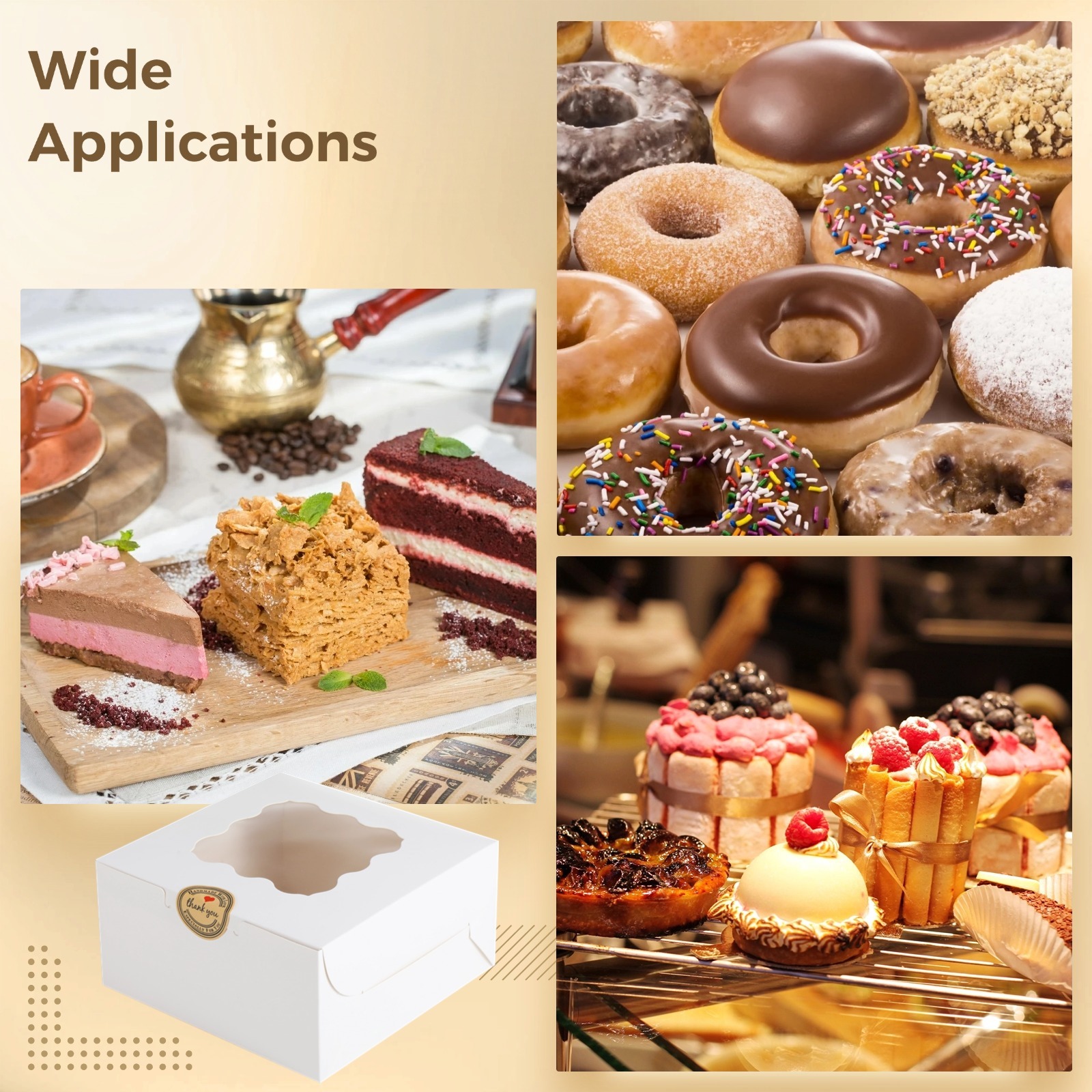 60Pcs 7 X 4 3/8 X 1½ Inch Cookie Boxes With Clear Puerto Rico - View #9