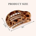 thumbnail image 2 of 4 PCS Flat Hair Clips, Round Lay Down Hair Claw Clips for Women Girls, French Strong Hold Hair Barrettes for Thick Thin Hair,Comfortable Curved Flat C, 2 of 5