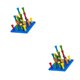 thumbnail image 1 of Vogacara Wooden Peg Board Beads Game for Kids Games Educational Parent-Child Math Tipo 1 2Conjunto, 1 of 1