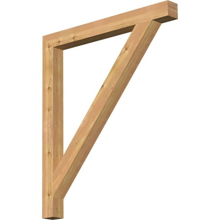 

Ekena Millwork 3 1/2 W x 38 D x 44 H Traditional Block Smooth Bracket Western Red Cedar