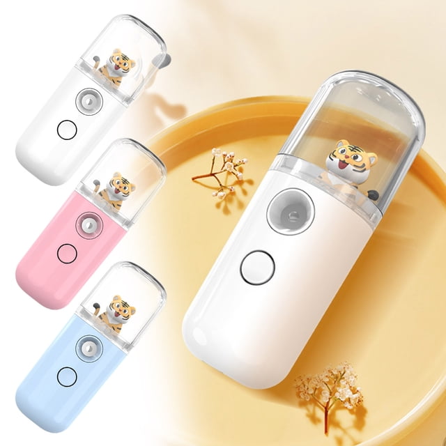 Portable Facial Mist Sprayer with Rechargeable Battery | Mini Humidifier for Travel & Home Use | 4 x 10 cm Atomizing Sprayer