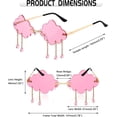 thumbnail image 6 of FEISEDY Retro Dripping Cloud Shaped Tassel Sunglasses Rimless Women Funny Party Disco Eyewear B2834, 6 of 16
