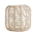 thumbnail image 1 of Pantalla tejida para lámpara colgante Tejido de ratán Lámpara de araña retro Cubierta de luz Cubierta de linterna de techo para pasillo Sala de estar Estilo C, 1 of 8