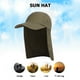 thumbnail image 4 of Sombrero Unisex Fish Sun Visor Cap Sun Protect con Ear Neck Cover Army Green Green JShteea Para Estrenar, 4 of 8