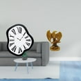 thumbnail image 2 of Reloj de pared,Reloj de pared interior nórdico con números romanos,Relojes distorsionados Reloj electrónico de lujo moderno,Escultura,Estatua de resina,figura decorativa para el hogar, 2 of 8