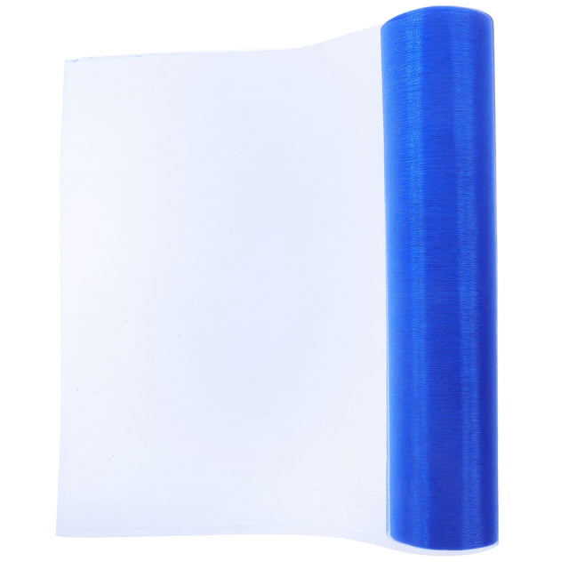 unbranded Rollo De Tela De Organza Azul Para Creativa Y Accesorios DIY Elegantes