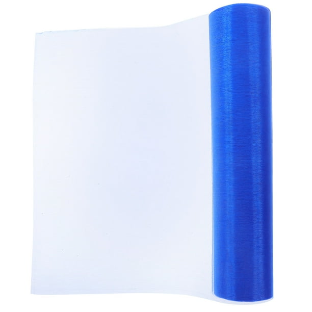 unbranded Rollo De Tela De Organza Azul Para Creativa Y Accesorios DIY Elegantes