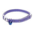 thumbnail image 1 of MPP Sparkle Paw Print Cat Collars Faux Leather Design Jingle Bell Buckle 8" - 12" (Ultra Violet), 1 of 1