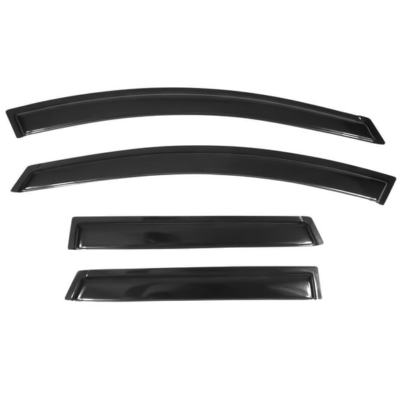 Ikon Motorsports Window Visor Compatible with 09-14 Nissan Murano Z51 Acrylic Deflector Rain Guard 4Pc Set Outside Mount 2009 2010 2011 2012 2013 2014