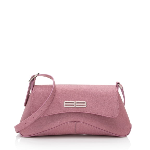 Pre-Owned Balenciaga Glitter Fabric XX Flap Shoulder Bag