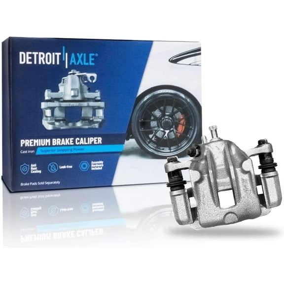 Detroit Axle - Rear Left Brake Caliper for Hyundai Sonata Kia Optima Magentis, Driver Side Brake Caliper with Bracket Replacement