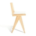 thumbnail image 6 of SAFAVIEH Couture Colette Square Mid Back Bar Stool, Natural, 6 of 14