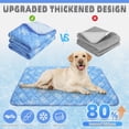 thumbnail image 4 of Tapete refrescante para perro, para verano, almohadilla gruesa autorefrigerante, para mascotas, cama fresca para perros grandes, manta de dormir, reutilizable, lavable, transpirable, fácil, 4 of 6