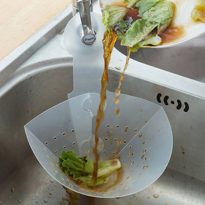 Kitchen Drain Sink Strainer Filter Food Catcher Foldable Anti-Blocking Device-WI 