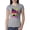 Heather Grey, variant on Totally 80's Forever Vintage Womens Slim Fit Junior Tee, Red, Small