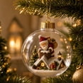 thumbnail image 5 of PoyoKee Christmas Decorations, Clear Acrylic Fillable Tree Balls, Hanging Christmas Ball Ornaments for Xmas Tree Home Holiday Wedding Party Decor, 5 of 8