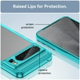 thumbnail image 4 of Allytech for Google Pixel 8 Pro Clear Case, Hybrid Rugged Anti-Yellow Shockproof Hard Shell Back Cover Phone Case for Google Pixel 8 Pro, Skyblue, 4 of 9