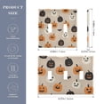thumbnail image 2 of Yayeee Toggle Light Switch Wall Plate 2-Gang 4.56"x4.48" Decorative Outlet Cover, Beige Halloween Pumpkin, 2 of 7