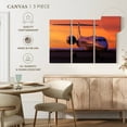 thumbnail image 4 of Elephant Stock Parked Business Plane Wall Art - Horizontal Multi Panel Canvas - Living Room Wall Decor - Transportation Multi Panel - Purple And Orange Decor - 50" x 32", 4 of 4