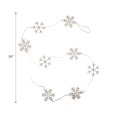 thumbnail image 2 of Maison Concepts Christmas Beaded Snowflake Garland (3L X 3W X 26H), 2 of 3