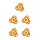 thumbnail image 1 of Injueey Ruedas giratorias autoadhesivas de 4 piezas, gabinetes de rotación de 360 grados, estantería, ruedas universales, hogar, naranja 5Conjunto, 1 of 6