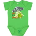 thumbnail image 3 of Inktastic Out of this World- cute green alien UFO Boys or Girls Baby Bodysuit, 3 of 5