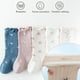 thumbnail image 4 of Laklulu 6 pares de calcetines de tubo medio para bebé de otoño, calcetines pequeños con parte superior suelta y estampado floral para niños, 4 of 5