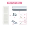 thumbnail image 4 of 32" X 80" Sliding Pocket Door White Standard Door with Hardware Kit Set, 4 of 8