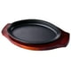 thumbnail image 2 of Plato para carne de hierro fundido, sartén para Fajita, plancha japonesa antiadherente con forma ovalada, plato para servidor de Fajita para estufas, cocina casera S BLESIY Sartén para parrilla de carne, 2 of 8
