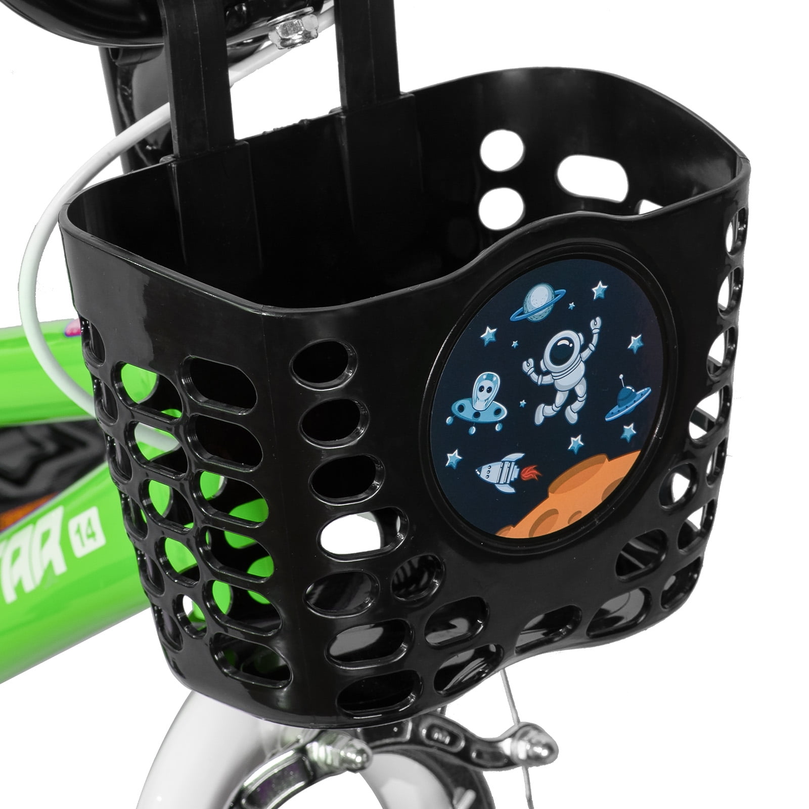 JOYSTAR Pluto Kids Bike with Training Wheels for 12 inch Bike, Green