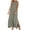 womens dresses summer-Army Green, variant on Summer Brilliant Summer Womens Dresses Plus Size Women's Spring and Summer Solid Color Sling Loose Cotton Linen Dress Black L