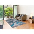 thumbnail image 4 of MDA Home Orelsi Gray/Blue Contemporary Polypropylene Area Rug - 8'1" x 10'5", 4 of 5