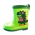 thumbnail image 3 of NOKIO Cartoon Patterned PVC Rain Boots 𝗪aterproof Non-Slip Comfortable Outdoor Shoes for Toddler Kids Playground, 3 of 4