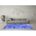 thumbnail image 3 of Ahgly Company Indoor Square Abstract Blue Modern Area Rugs, 8' Square, 3 of 4
