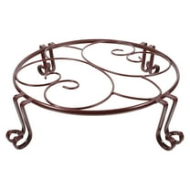 SEWCHICS Metal Planter Stand for Indoor Plants, Brown Flower Pot Holder, Home Decor, Plant Display Rack