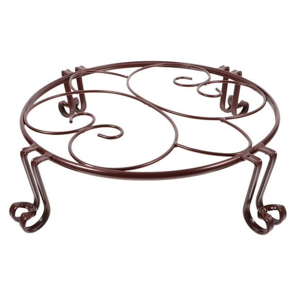 SEWCHICS Metal Planter Stand for Indoor Plants, Brown Flower Pot Holder, Home Decor, Plant Display Rack