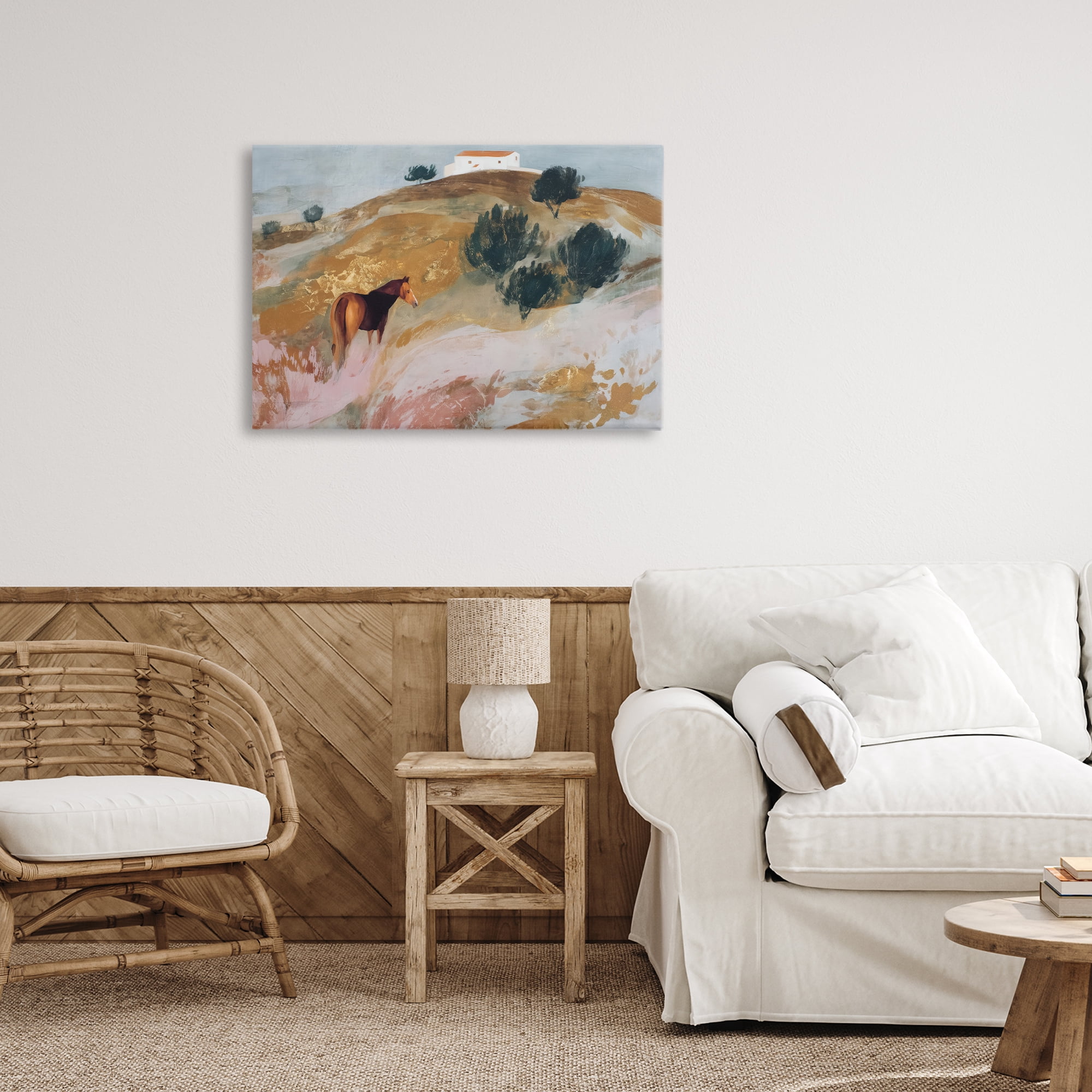 Stupell Industries Horse in Tuscan Countryside Canvas Wall Art, design by Chromatic Storm Studio