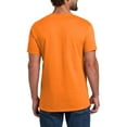 thumbnail image 4 of Hanes Men Essential-T High Visibility T-Shirt, Short Sleeve Tee, Safety Orange, CVC Blend, S, 4 of 6